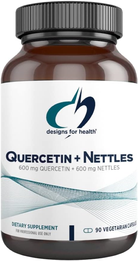 Designs for Health Quercetin + Nettles - Immune Support Supplement - Nettle Leaf + Quercetin Supplement with Flavonoids to Support a Healthy Inflammatory Response (90 Vegan Capsules)