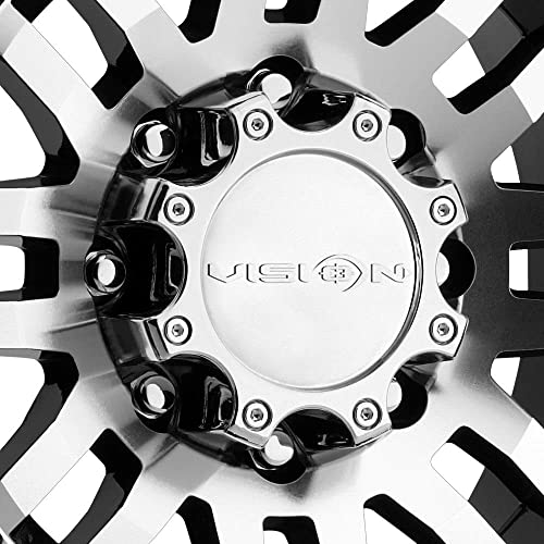 Vision Warrior 375 Gloss Black Machined Face Wheel (16X8"/6X114.3Mm) #TOP3