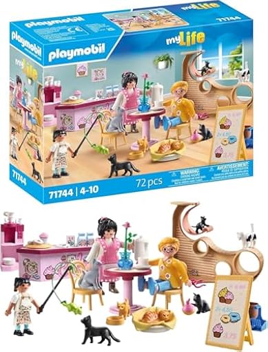 PLAYMOBIL | My Life | Café de Gatos | Juguetes para niños | Figuras de Animales | para niños a Partir de 4 años | 71744 | Ya disponible en tu tienda friki favorita! En mundofriki.es!