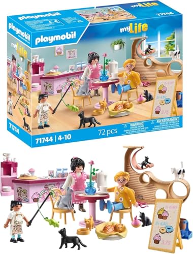 PLAYMOBIL | My Life | Café de Gatos | Juguetes para niños | Figuras de...