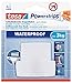 Price comparison product image tesa 59704-00000-02 Powerstrips Waterproof Plastic Double Hook with Removable Adhesive Strips, White