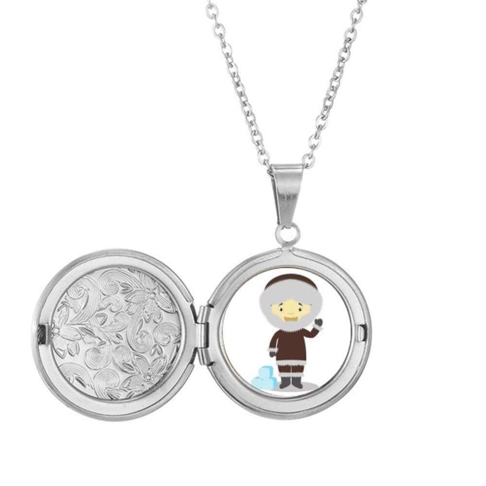 Collier Cold Greenland médaillon dessin animé pour un look unique - 5