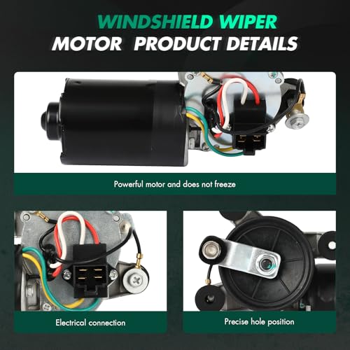 Image of SCITOO Front Windshield Wiper Motor Replacement fit for 1997-2002 for Mitsubishi for Mirage,1997-2004 for Mitsubishi for Montero Sport OE: MR192056, MR221974,43-4201,434201