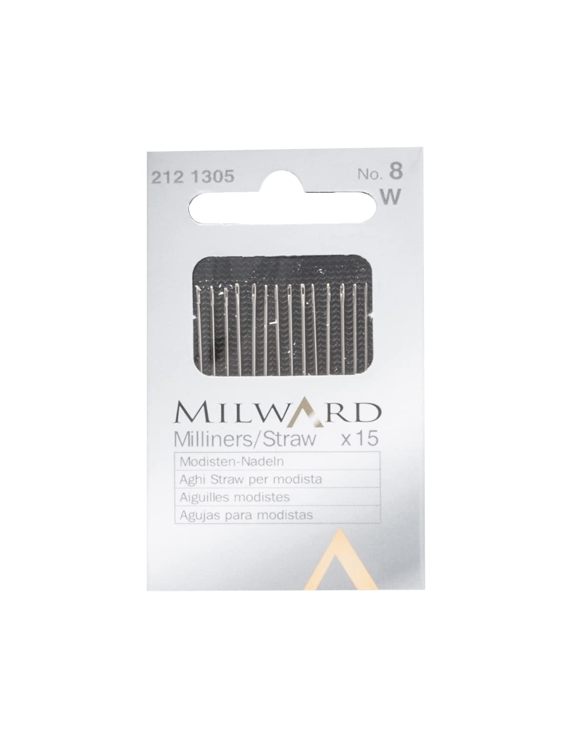 Milward 2121305 Hard Haberdashery, Steel, Silver, No. 8