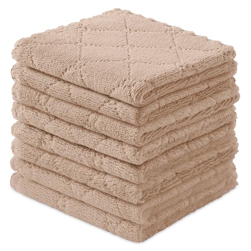smiry Mricrofiber Cleaning Cloths, 8 Pack Soft & Absorbent Kitchen Towels by smiry - Used condition - CA$15.29