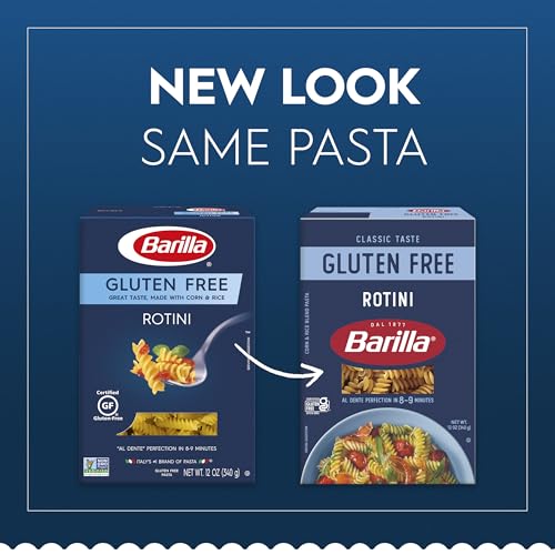 image for BARILLA Gluten Free Rotini, 12 Ounce - Non-GMO Gluten Free Pasta Made 
