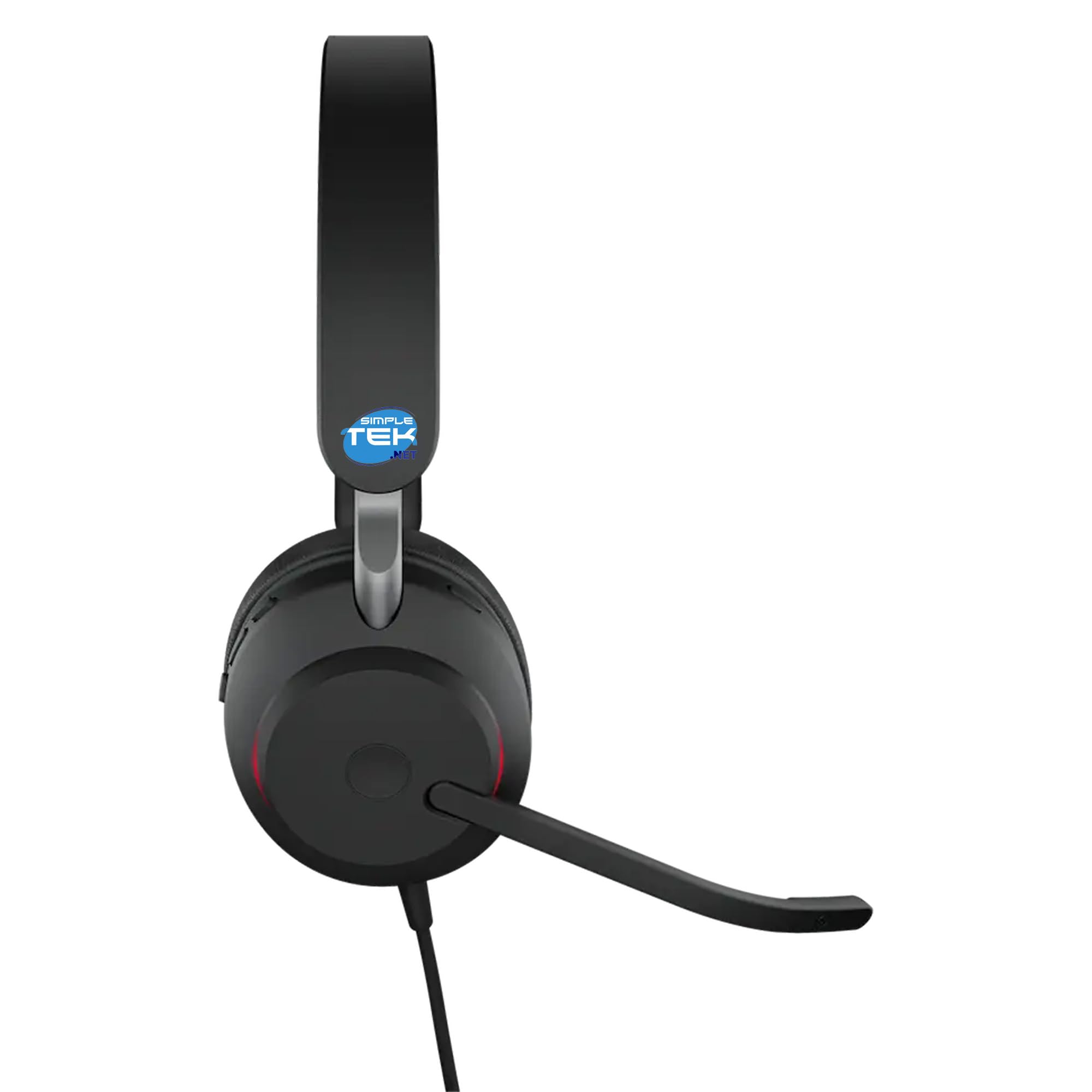 SIMPLETEK - Cuffie Cablate Stereo Professionali SE - Cavo USB-C con atattatore USB-A incluso - Microfono incorporato