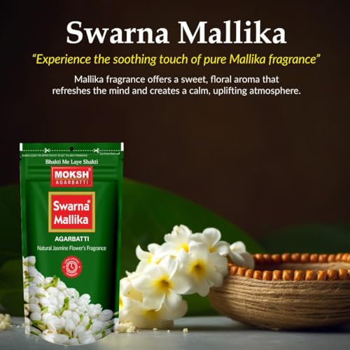 Image of Moksh Swarna Agarbatti Combo Pack of 7 - Pineapple x2, Natural Lavender x2 & Natural Jasmine x3 Fragrance - Made with Charcoal Powder, Sawdust, Bamboo Stick & Perfume - for Puja & Daily Rituals