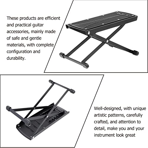 EXCEART 1 Pc Guitar Performance Pedal Prática Casa Pedal Guitarra Pastão Pedal de Ferro (Preto)