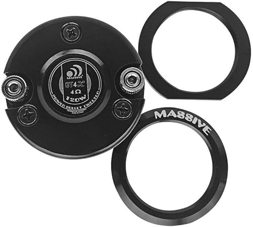 Miniatura 3 de Massive Audio CT4XV2 - Tweeter de bala de titanio de 0.984 in  4 ohmios, súper tweeter de 120 W, componente de audio profesional de alta frecuencia,