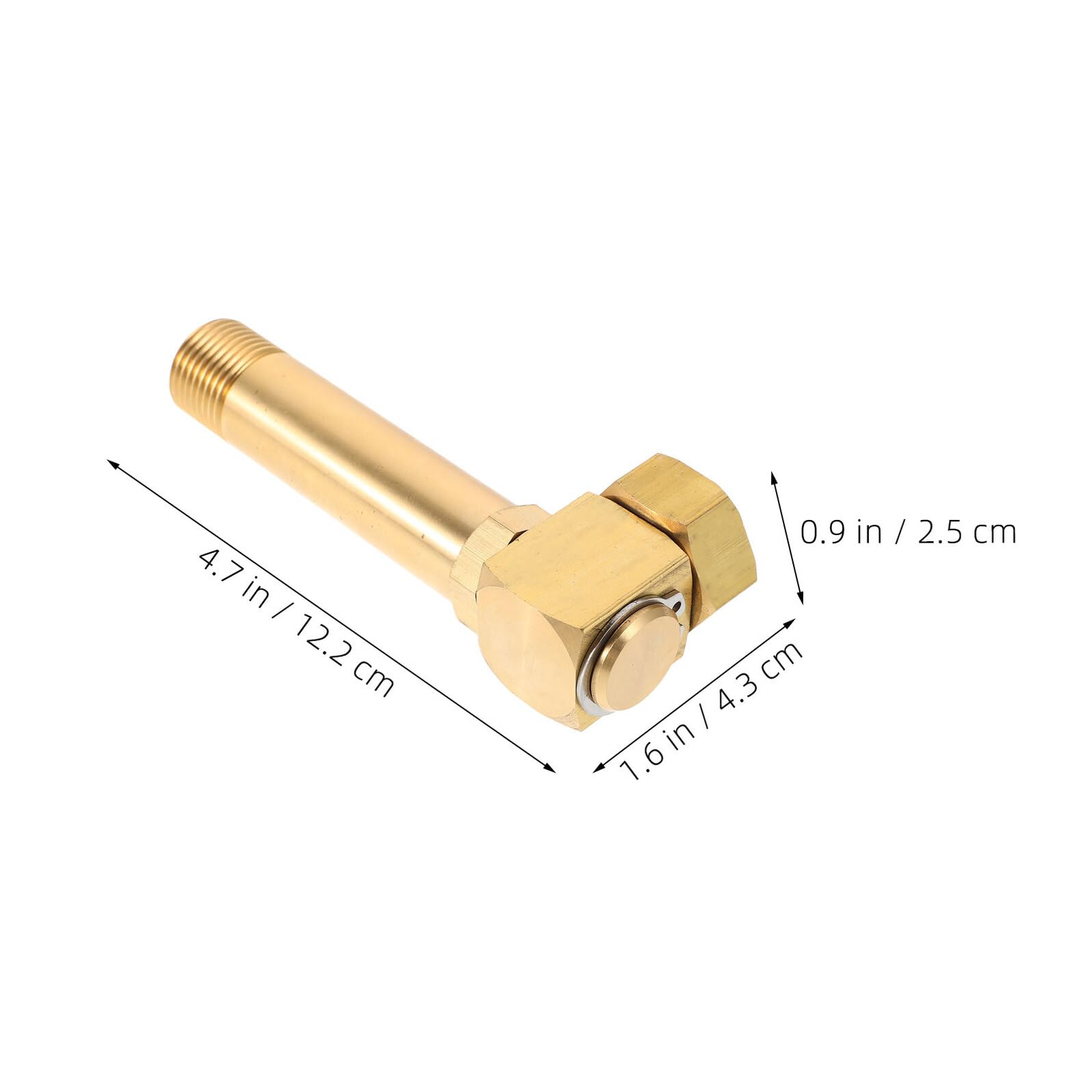 Drehgelenk für Gartenschläuche aus Kupfer mit Rostschutz und Weiter Kompatibilität Schwenkbarer Adapter für Gartenbewässerung Robustes Messing Ersatzteil