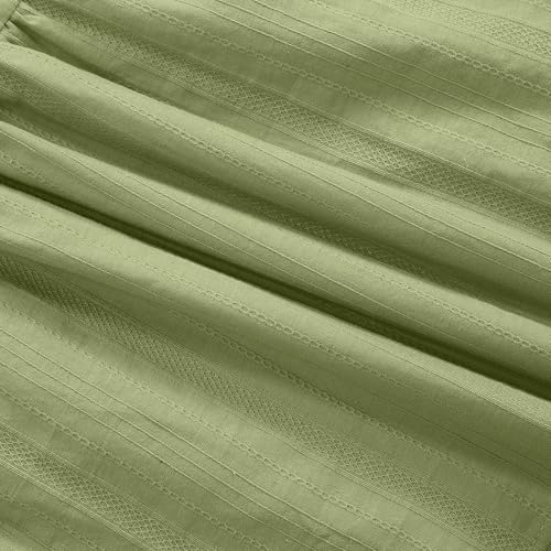 Image of Maxi Skorts Skirt for Girls Button Front High Waisted Long Skirt with Belt Ruffled Skirts with Pocket 3-12Years