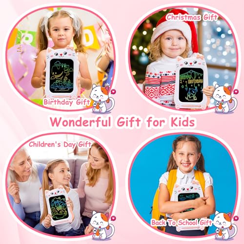 Toddler Toys Age 1-2,8.5in LCD Writing Tablet for Kids,Reusable Doodle Board,Learning Toy for Girls,Airplane Travel Essentials Drawing Tablet for 1 2 3 4 5 6 Year Olds Girls Birthday Christmas Gift - Thumbnail 7