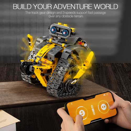Sillbird B883 Stem Building Toys, Remote & App Controlled Creator 5In1 Wall Robot/Explorer Robot/Mech Dinosaur Toys Coding Set thumb #3