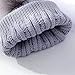 Baby Pom Hat Knit Soft Stretchy Yarn Colorful for Newborn Infant Toddler 0 to 3 Years Winter Fashion (Grey, One Size)