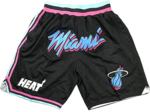 DUOROUPUTAO Miami Heat Shorts, Basketball Homme Training Fans Sommershorts...