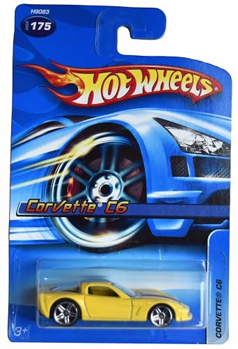 Hot Wheels Corvette C6, Yellow #175 miniatura 1