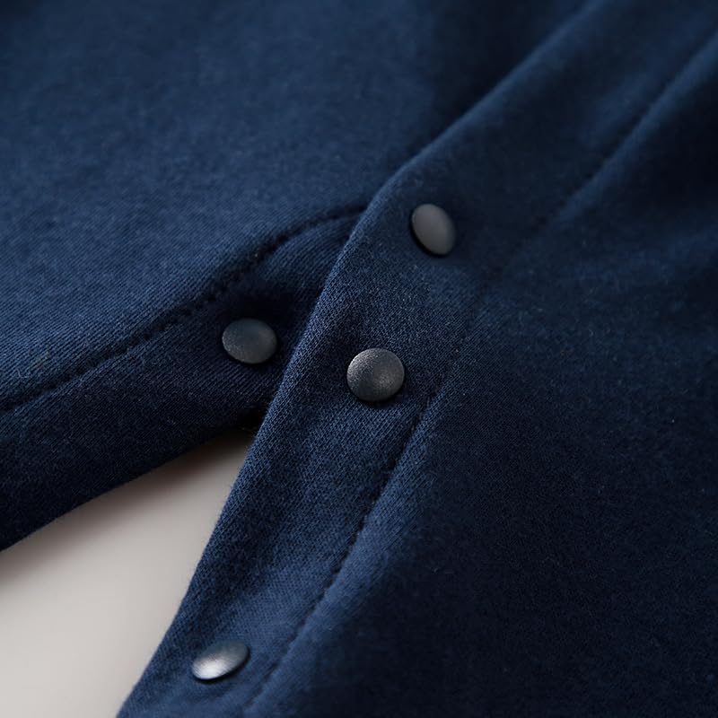 HUAANIUE Baby Boys Tuxedo Romper Long Sleeve Infant Clothes One Piece Jumpsuit Outfit - Image 3