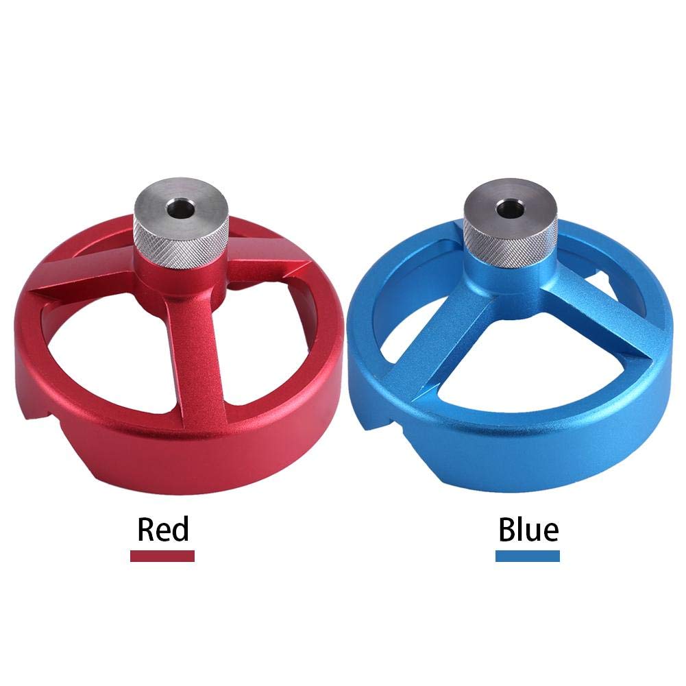Kit de posicionamiento 6/7/8/9/10mm Centrado Herramienta para trabajar la madera Guía de broca Juego de accesorios de perforación vertical(Azul)