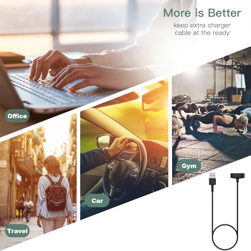 Cable de carga para Fitbit Inspire HR y Ace 2 USB 3.3 pies 5