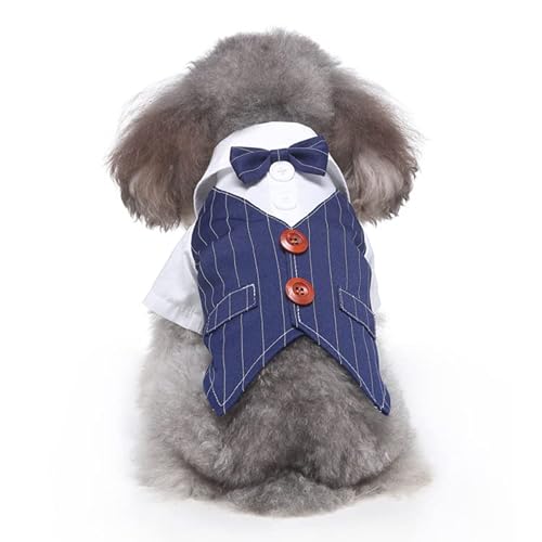 UGYMSIA ペットのウェディングドレス、犬用紳士服、犬用スーツ、ペット用赤タキシード、犬用服、写真撮影、小型犬と中型犬、ドレス、結婚式、ギフト (008#,XL)