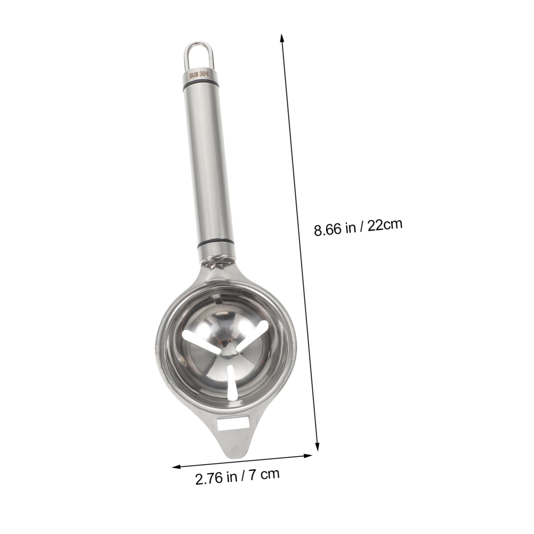 ULTECHNOVO Stainless Steel Egg Separator Divider Yolk Filter Sieve for Cooking Baking Easy to Clean Kitchen Tool for Home Chefs Bakers