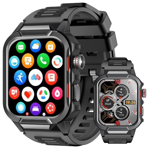 �X�}�[�g�E�H�b�`�y2025�V�^�E���\�ŋ����f���ziPhone�Ή�&�A���h���C�h�Ή� Bluetooth6.0�ʘb�@�\ SMS/Line�ʒm 1.96�C���`�ƊEHD���� 3ATM�h�� ���@�\�X�}�[�g�E�H�b�` 100��މ^�����[�h ����ޕ����� �ϏՌ� GP