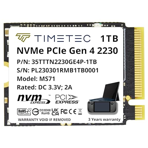 Amazon | Timetec 内蔵型SSD M.2 2230 NVMe PCIe 8Gb / 秒3年保証