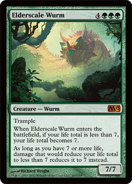 Magic: the Gathering - Elderscale Wurm (167) - Magic 2013