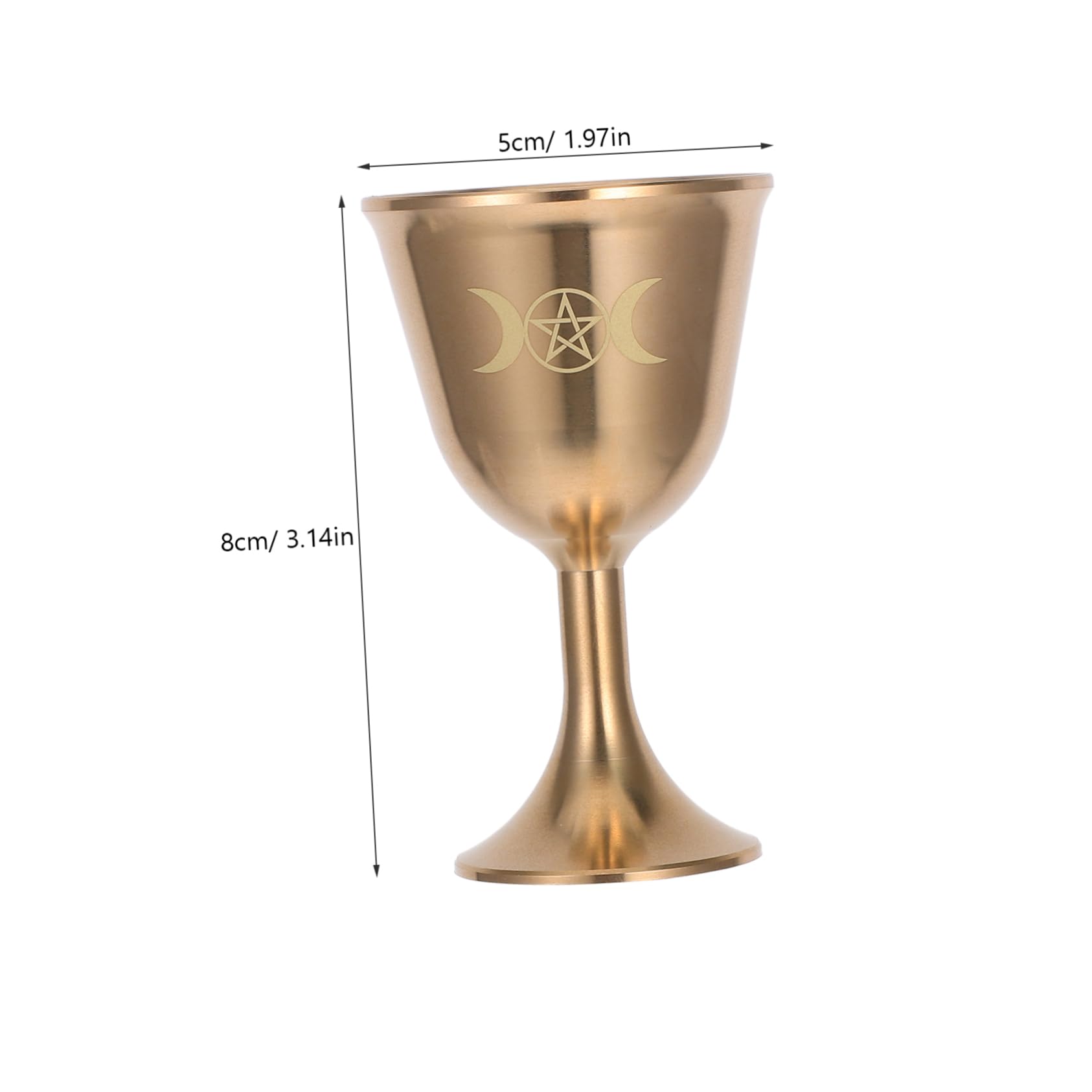 Cabilock 4 Piezas Copa De Latón Elegante Copa Para Bebidas Decoración De Copas Copas De Latón Antiguas Vasos De Cobre Para Beber Decoración De La Taza De Agua Taza Para Beber Cobre Dorado