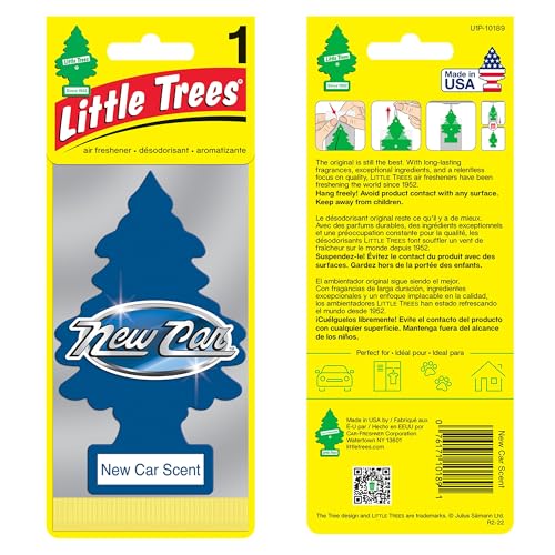 Image of Little Trees New Car Scent Air Freshener (Pack of 3) | Classic Fresh Automotive Fragrance | Iconic Tree Hanging Design | For Car, Home, Wardrobe | Imported from USA