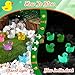225 Pcs Luminous Mini Resin Ducks Glow in The Dark Tiny Small Ducks Miniature Figurines for Landscape Dollhouse Decor Aquarium Garden DIY Accessories Themed Party Gifts