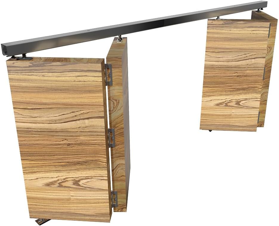 Bifold Door Hardware Kit - 70-inch Track for 4 Folding Panels Up to 55lbs - SLID'UP 140