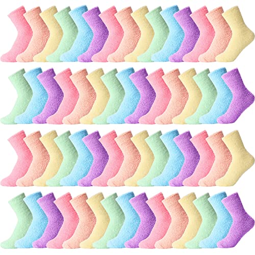 Image of Handepo 60 Pairs Women Fuzzy Socks Bulk