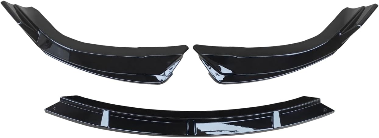 NINTE Front Lip Fit for Tesla Model X 2022 2023 2024 2025 ABS Plastic Gloss Black Bumper Under Chin Spoiler Splitter 3 Pcs Automotive Air Dam Body Kits