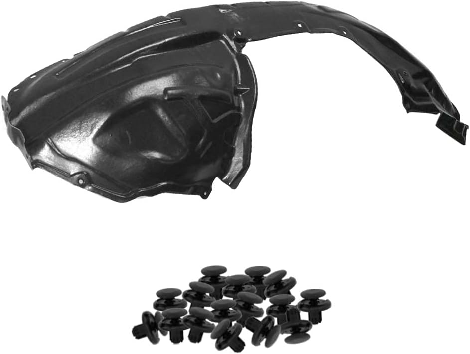 Parts N Go Fender Liner with Clips for 2011–2014 Nissan Murano Front Driver Side