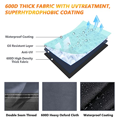 Covervin Snowmobile Cover ,Snowmobile Accessories Universal Waterproof Storage Cover (Gray And Black, M(115 X 51 X 48 Inch)) #TOP2