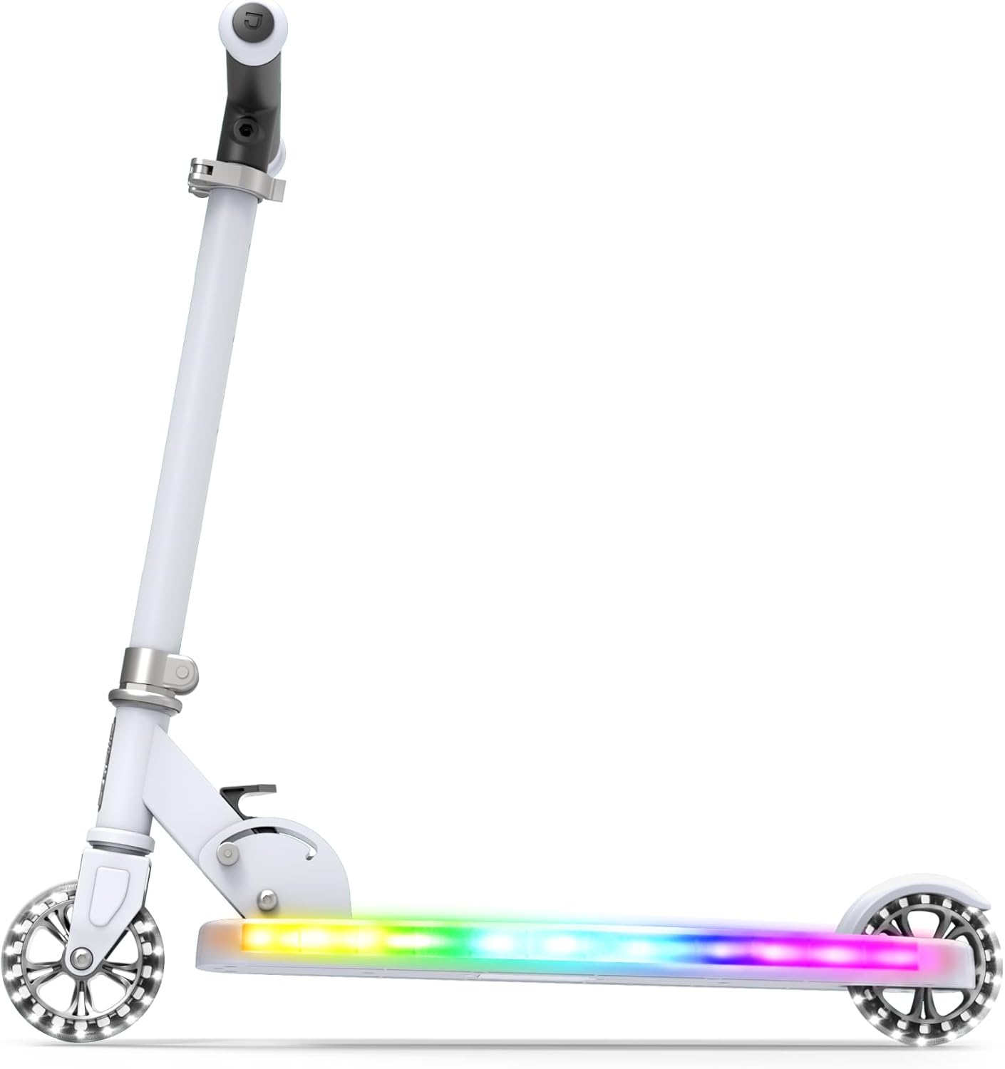 Jetson Helio X 2-Wheel Light-Up Kick Scooter, Portable Scooter for Kids with Light-Up 4-Inch Wheels, Adjustable Handlebar Height, Folding Design, Ages 5+