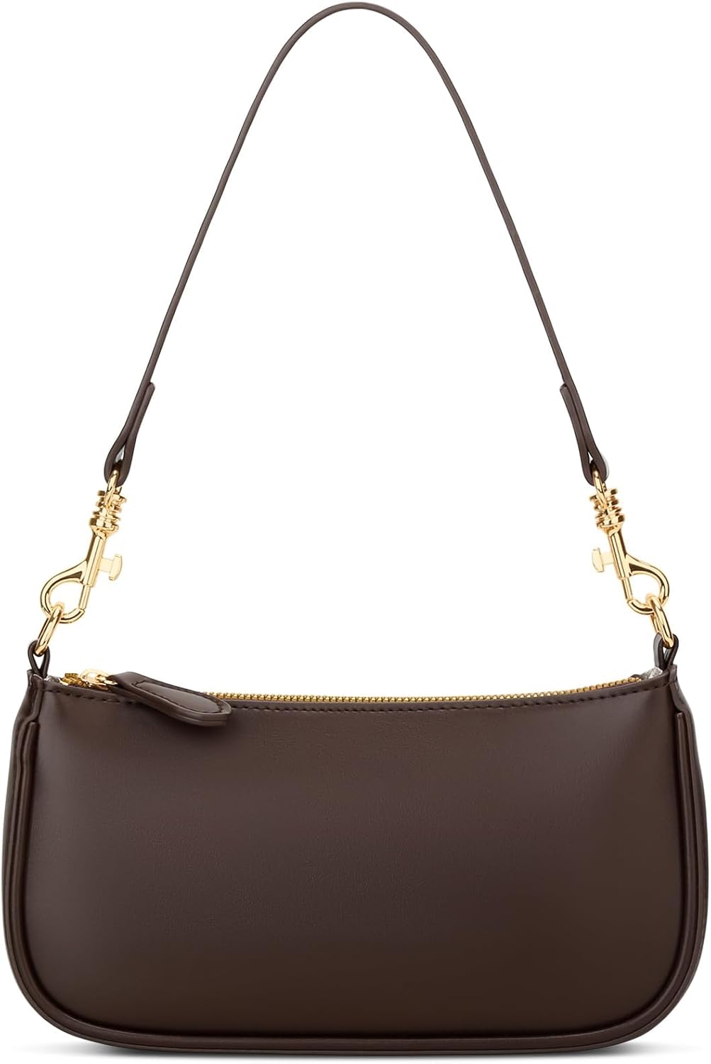 KKXIU Small Shoulder Bag for Women - Mini Purses for Women Vegan Leather Purse Classic Retro Handbag with Removable Strap