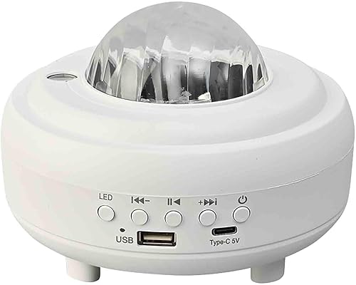 Star Projector, Night Light Projector with Remote & Bluetooth Speaker, 7 Light Effects Projector for Bedroom, LED Astronauta Star Night Light