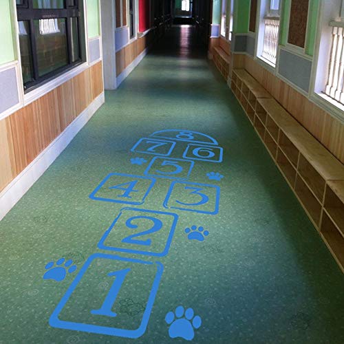 Gadgets Wrap Exquisite Custom Hopscotch Number PVC Wall Stickers Nursery for Kids Room Wall Decor Living Room Vinyl Art Decals