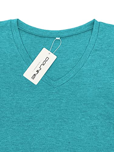 Image of DOLNINE Plus-Size Tops for Women Casual Short Sleeve Color Block T-Shirts | Basic Going Out Tees, Summer Trendy Loose Fit Tunics