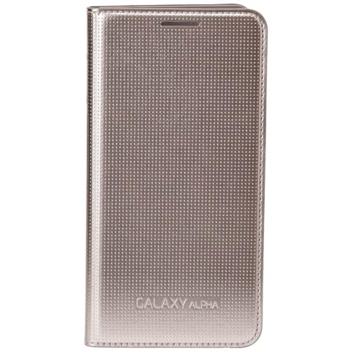 Samsung EF-FG850BS Etui à rabat pour Samsung Galaxy Alpha Argent