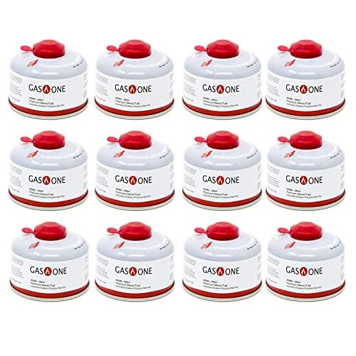 Gas One Isobutane Fuel Canister Pack of 12