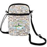 MEIKIUP TV Show Character Crossbody Bag Thriller Series Gift for Fans TV Show Character Shoulder Bag (L CB)