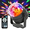 JYX Sound Activated Dicso Light met afstandsbediening, USB DJ Light, Disco Ball, Strobe Lamp 7 Modes Stage Par Light voor Home Dansfeesten, Verjaardag/DJ Bar Karaoke
