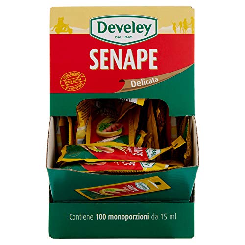 Develey Senape Delicata Monodose Gr15X100 - Grande Formato, 1500G