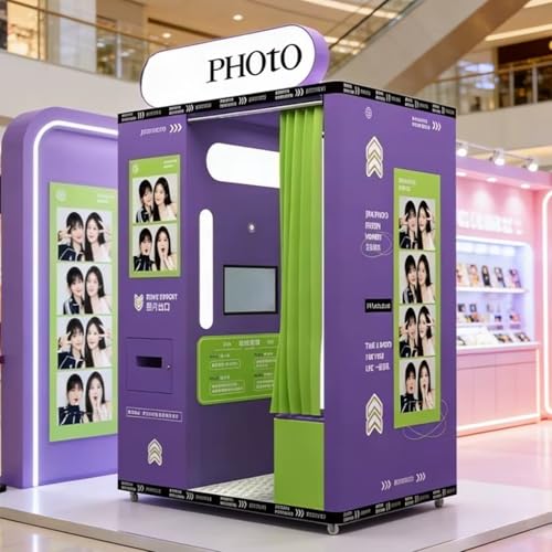 Cabina de fotos - Filtros de belleza inteligentes, salida instantánea de fotos, fotos inteligentes de grupo de celebridades, marcos de fotos ricos, adecuados para centros comerciales, calles