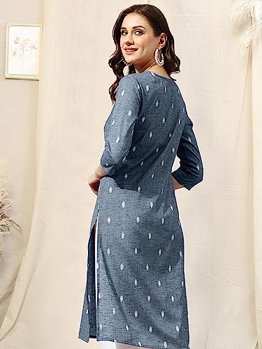 Image of MIRCHI FASHION Women's Straight Fit Paisley Printed And Embellished Kurta Set with Dupatta and Trouser