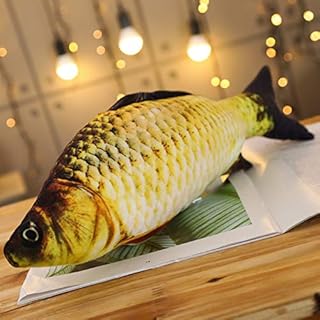 3D Giant Soft Fish Cushion Pillow Carp Plush Pillow Stuffed Toy Throw Pillow for Home Decoration Gift Kids Pillow Stuffed Animal Toy ï¼ˆ28inch/ 71cm